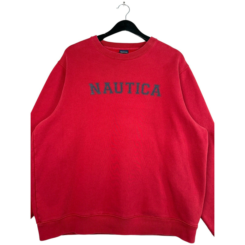 Vintage Nautica Chest Spellout Crewneck