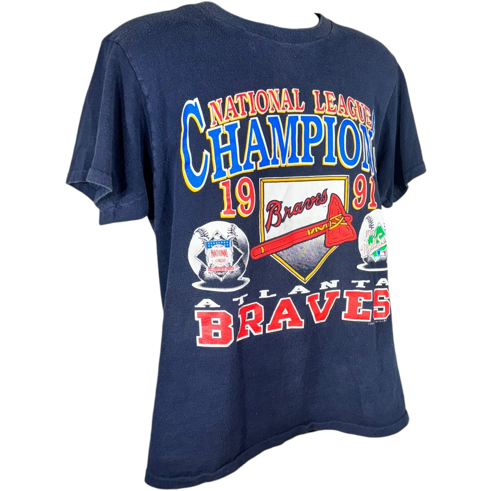 Vintage Atlanta Braves National League Champions Tee 1991