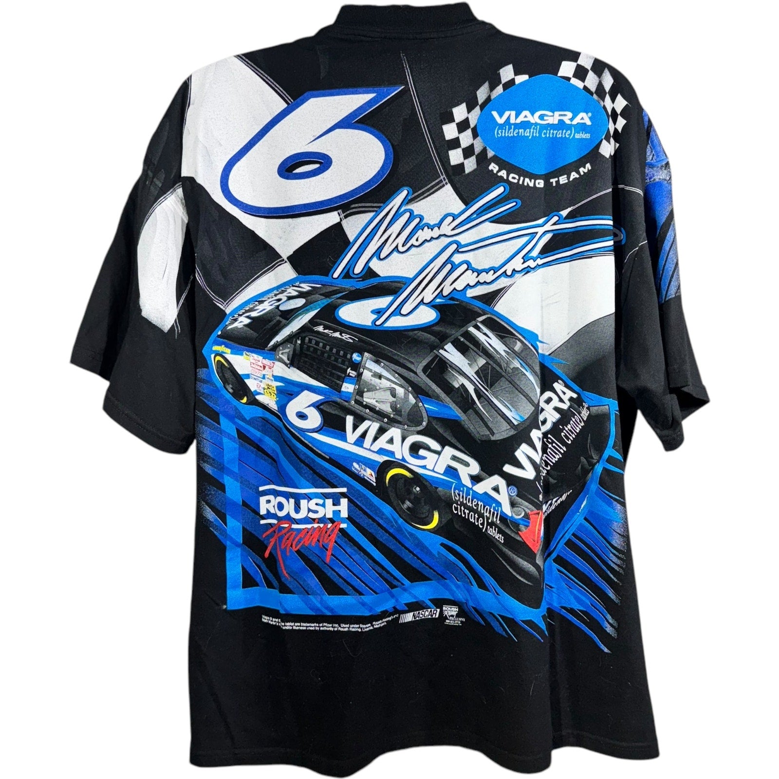 Vintage Mark Martin AOP NASCAR Tee