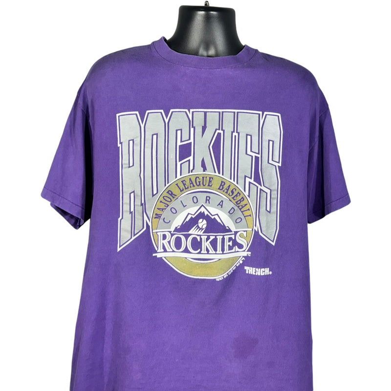 Vintage Colorado Rockies Spellout Logo Tee