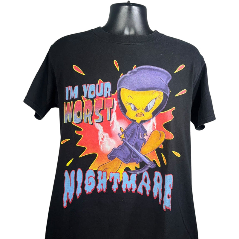 Vintage Looney Tunes Tweety Bird "Worst Nightmare" Tee