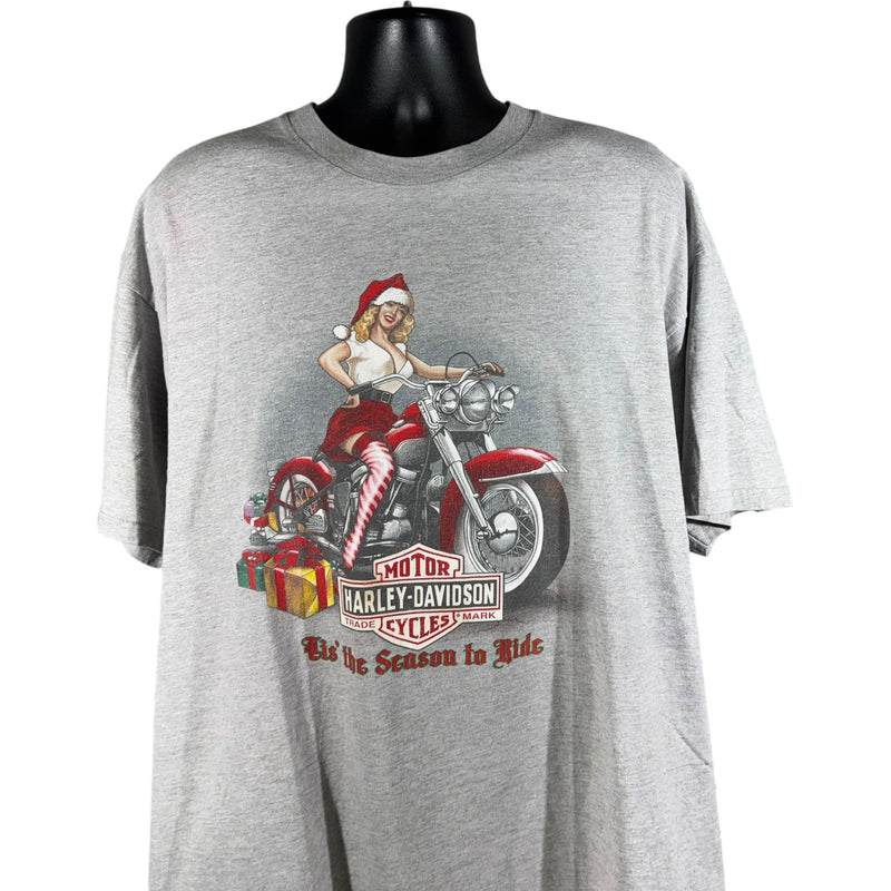 Vintage Harley Davidson Tis The Season to Ride Christmas Tee