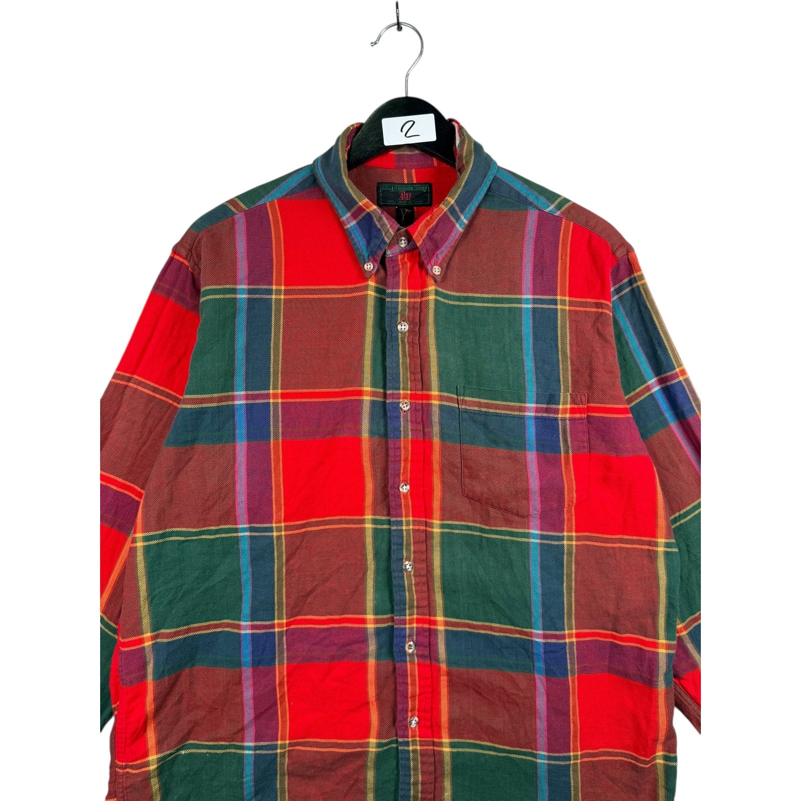 Vintage Abercrombie & Fitch Flannel Plaid Long Sleeve Button Up Shirt