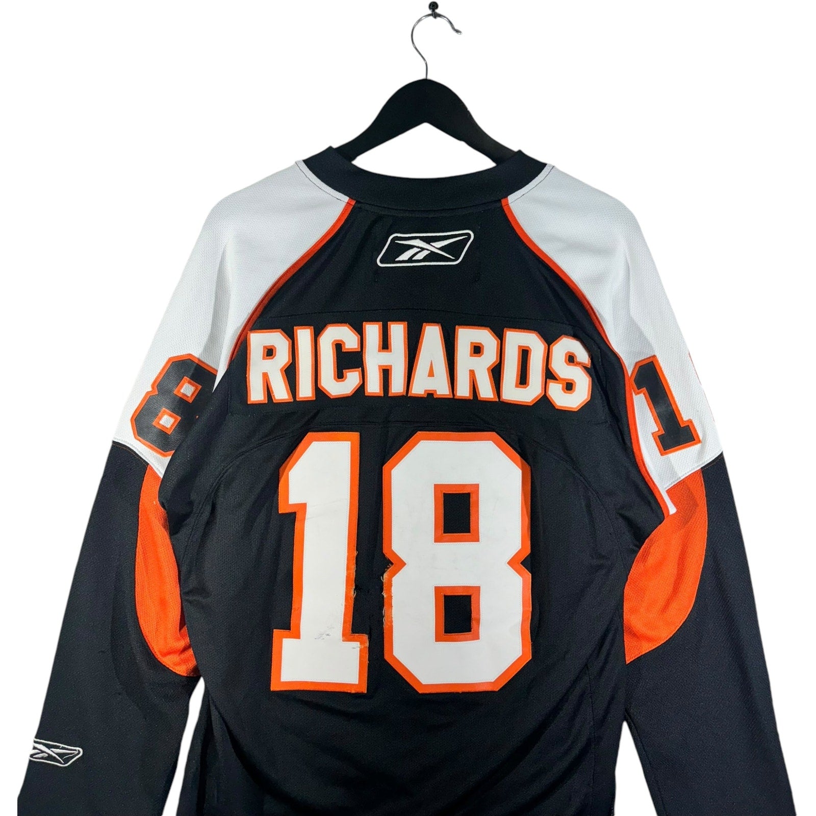 Vintage Reebok Philadelphia Flyers #18 Mike Richards NHL Jersey