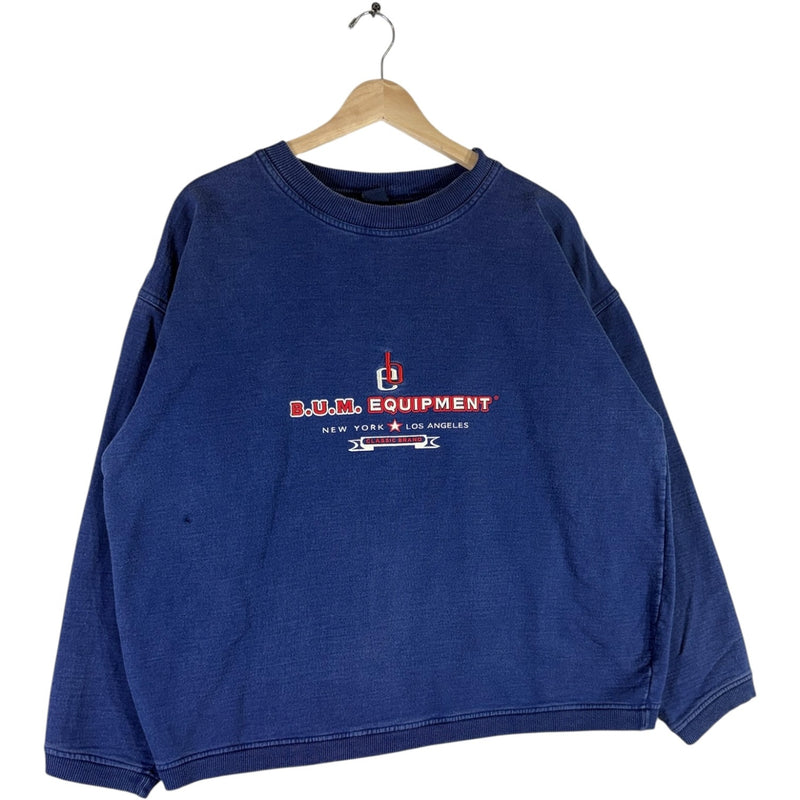 Vintage B.U.M. Equipment New York L.A Logo Crewneck