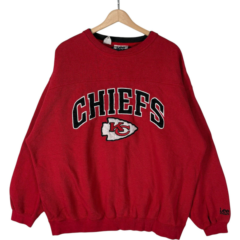 Vintage Kansas City Chiefs Embroidered Spellout NFL Crewneck 90s