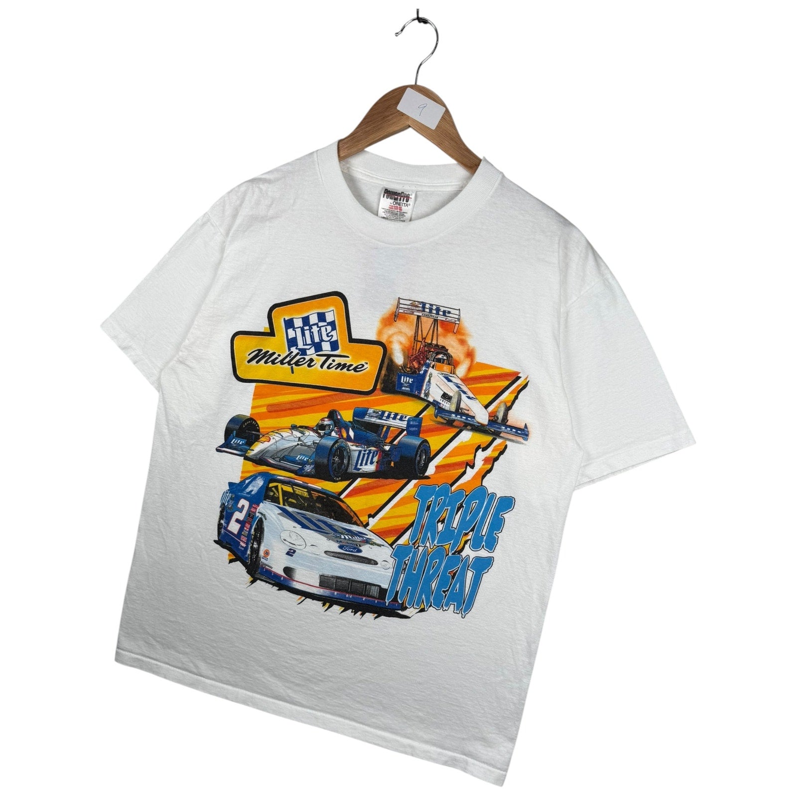 Vintage NASCAR Miller Time Triple Threat T-Shirt