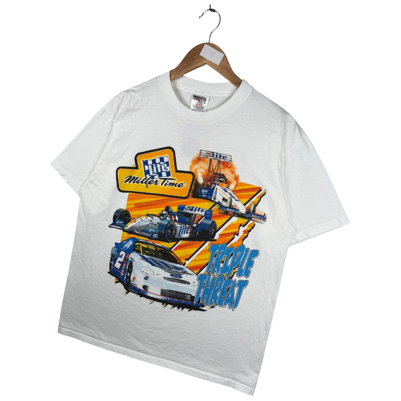 Vintage NASCAR Miller Time Triple Threat T-Shirt