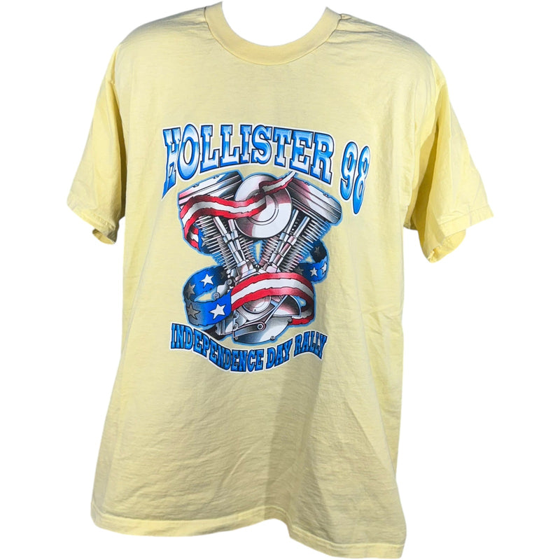 Vintage Hollister CA Independence Day Motorcycle Rally Tee