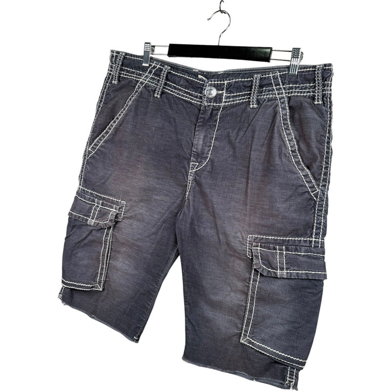 Vintage True Religion Cargo Denim Shorts 38