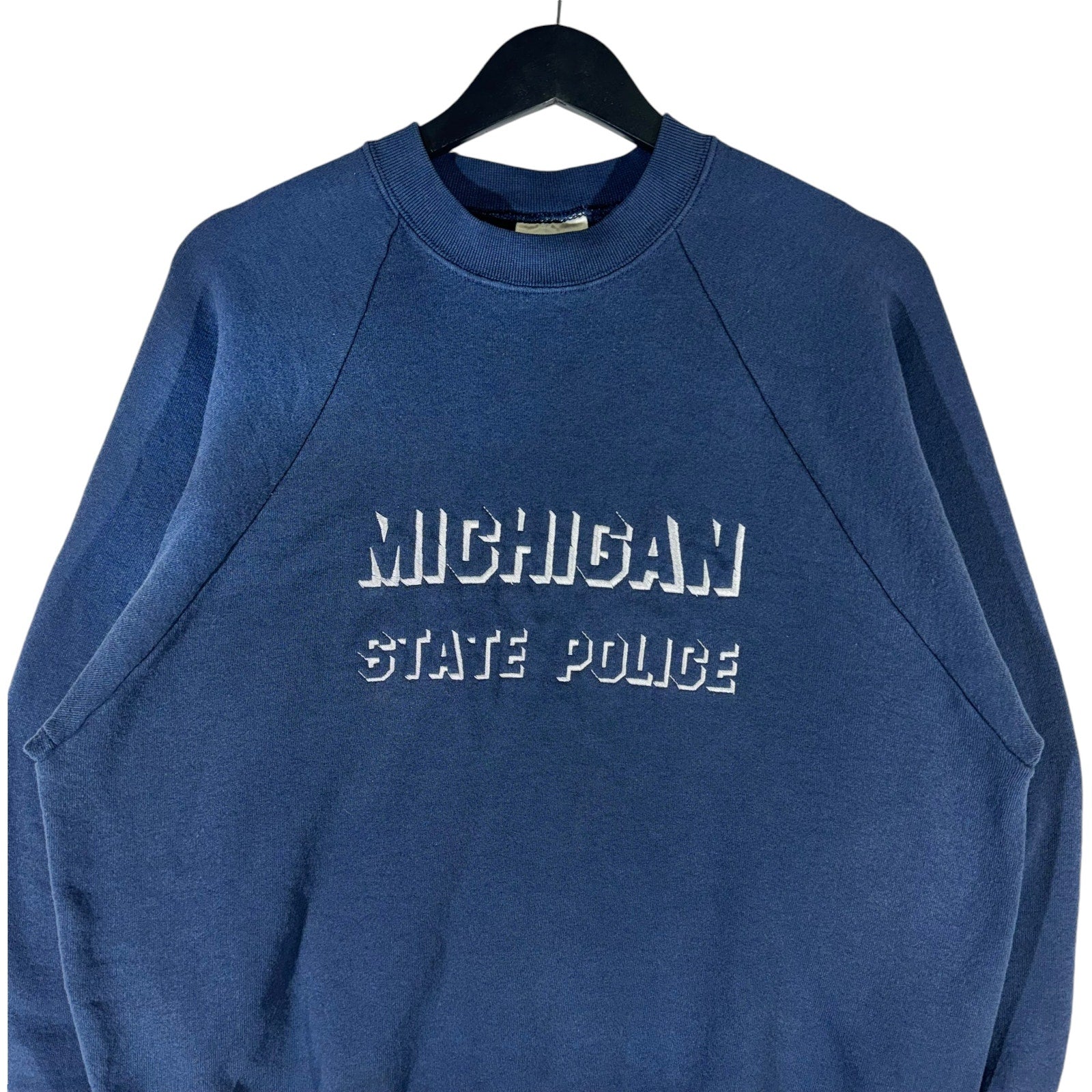 Vintage Michigan State Police Spellout Crewneck 90s