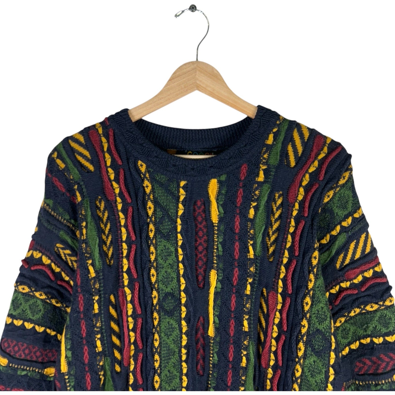 Vintage Coogi Wool 3D Knit Sweater