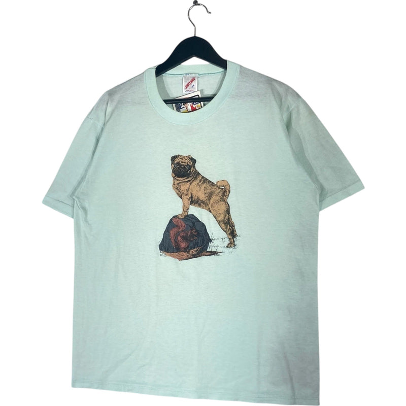 Vintage Pug And Squirrel Animal Tee