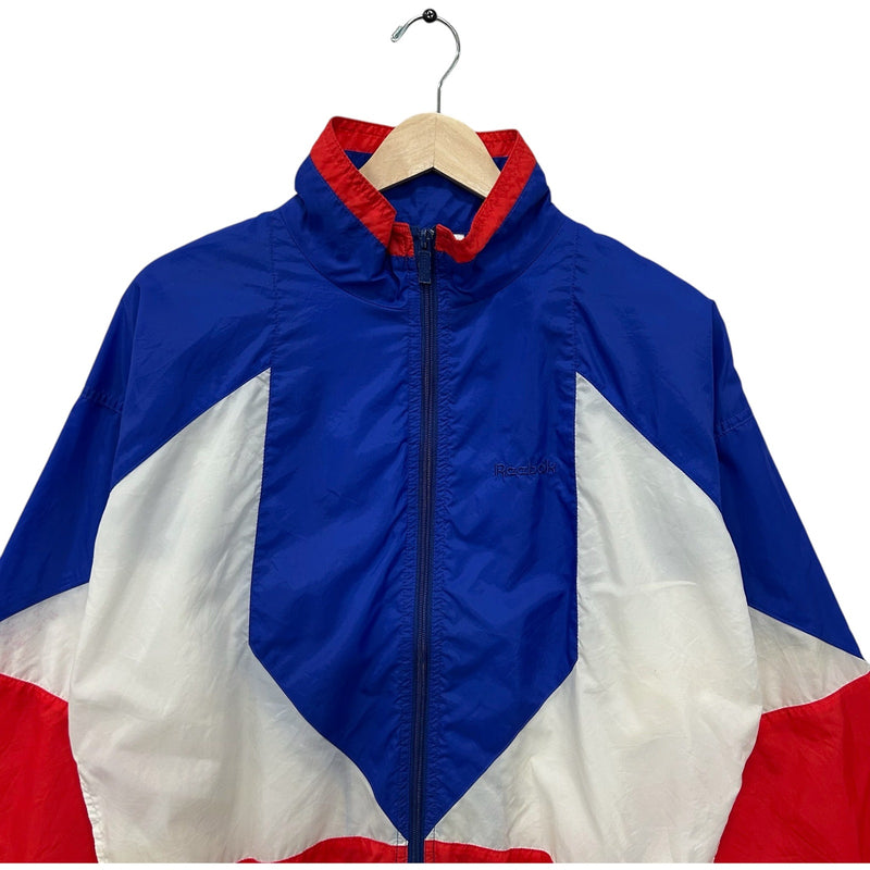 Vintage Reebok Color Block Full Zip Windbreaker