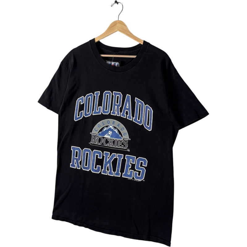 Vintage Colorado Rockies Large Spellout Logo MLB Tee