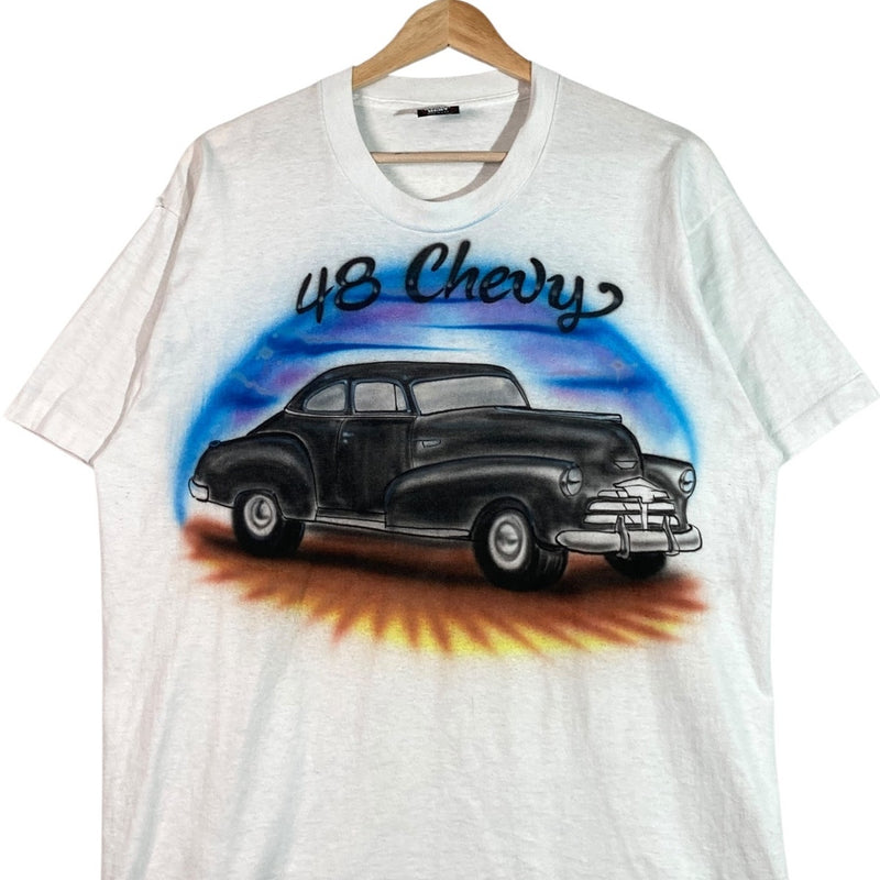 Vintage Airbrush 48 Chevy Lowrider Car Graphic T-Shirt