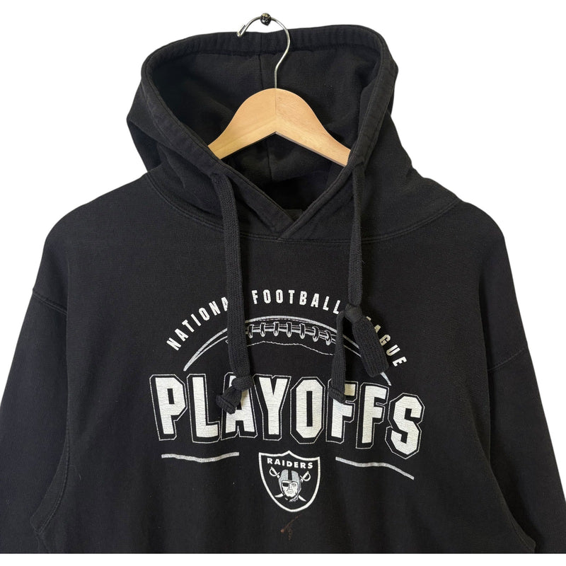 Vintage NFL Oakland Raiders Playoffs Hoodie Medium