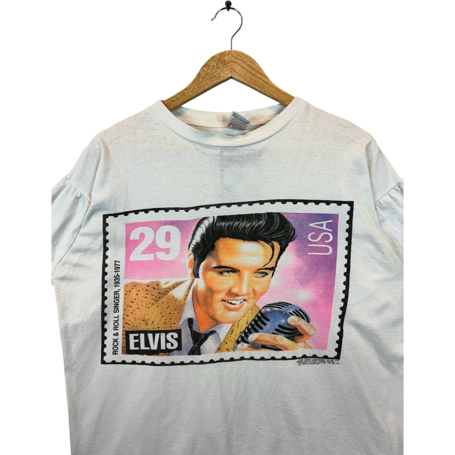 Vintage Elvis Presley Postage Stamp 1992 T-Shirt