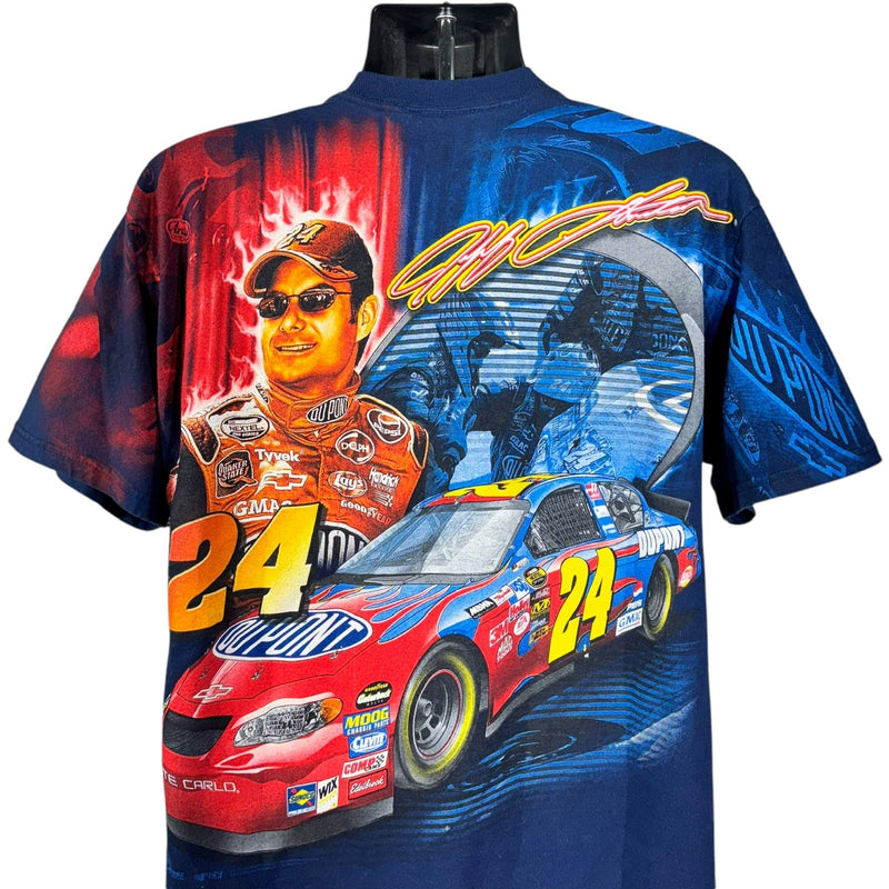 Vintage NASCAR Jeff Gordan AOP Racing Tee