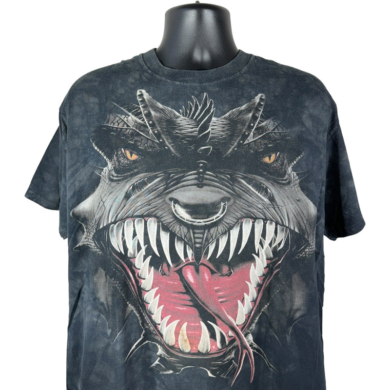 Vintage Big Face Tie-Dye Dragon Tee