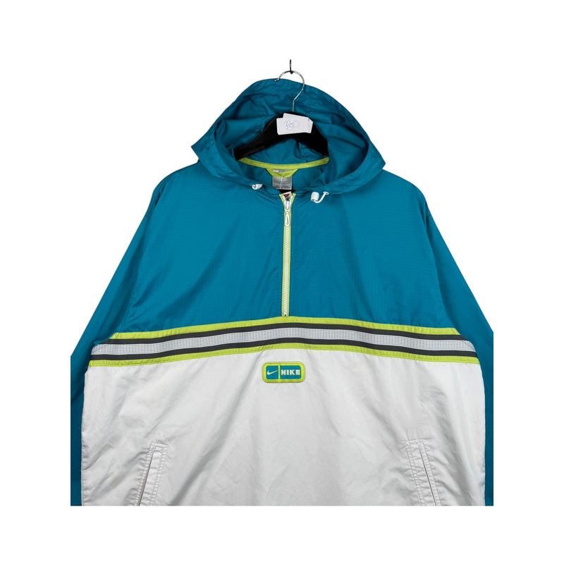 Vintage Nike Colorblock Half Zip Hooded Windbreaker