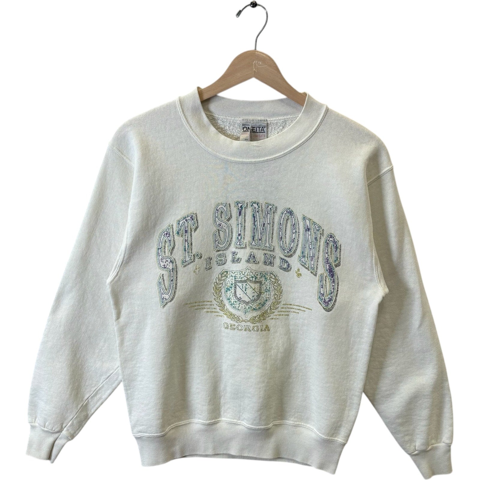 Vintage St. Simons Island Georgia Souvenir Crewneck 90s