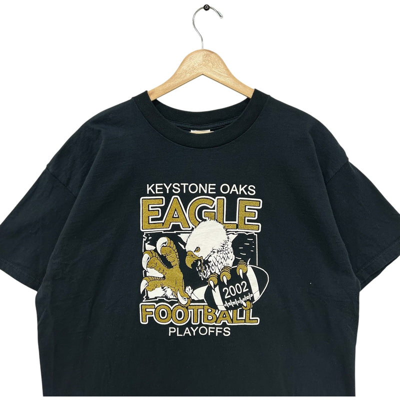 Vintage Keystone Oaks Eagle Football Playoffs Double Sided Tee