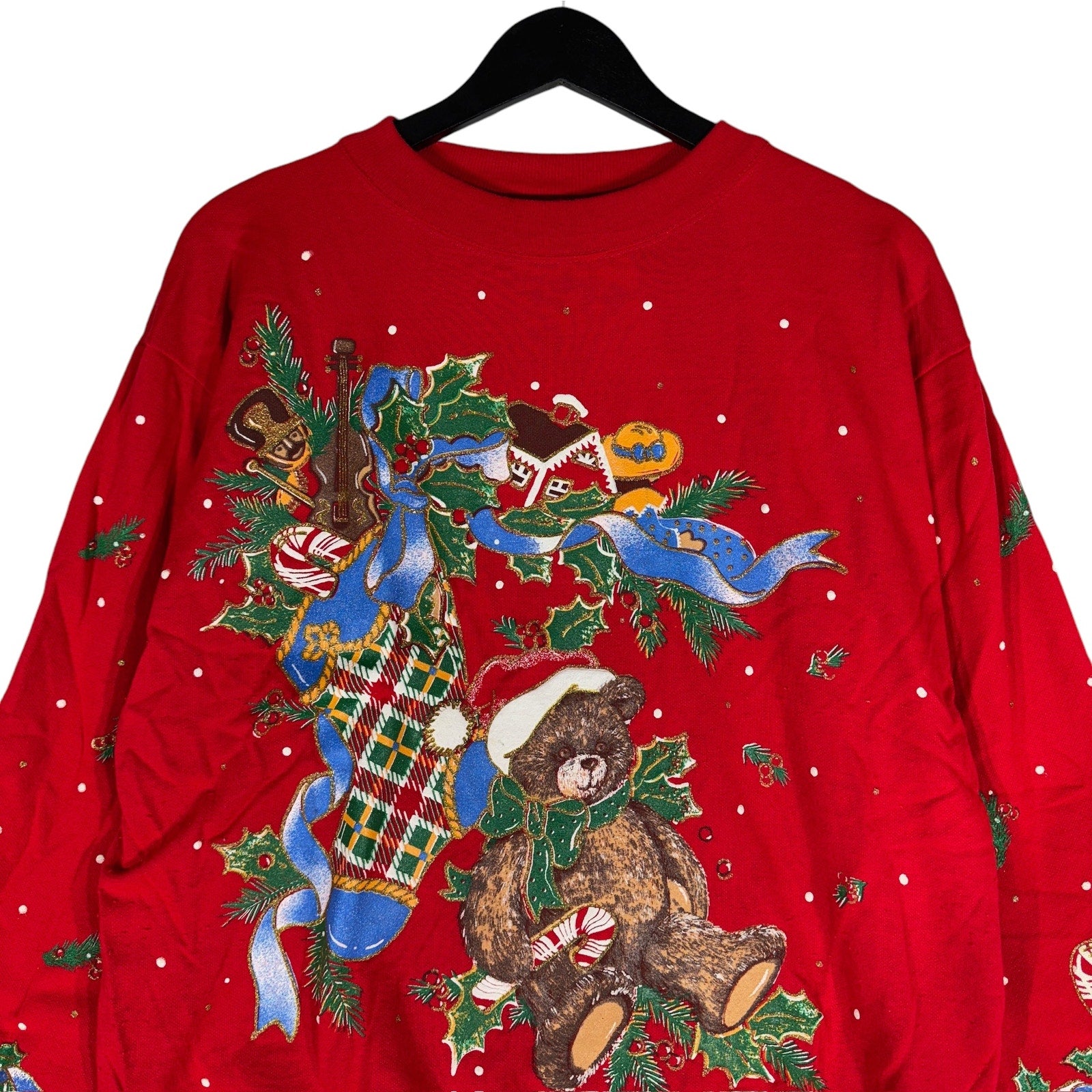 Vintage Christmas Bear Holiday Crewneck 90s