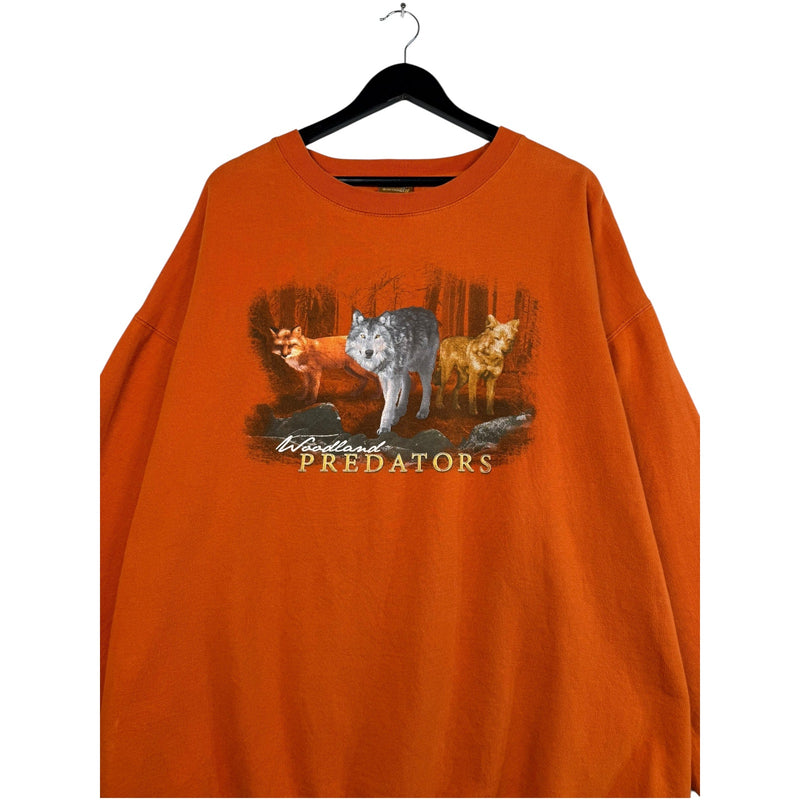 Vintage "Woodland Predators" Wolves Crewneck