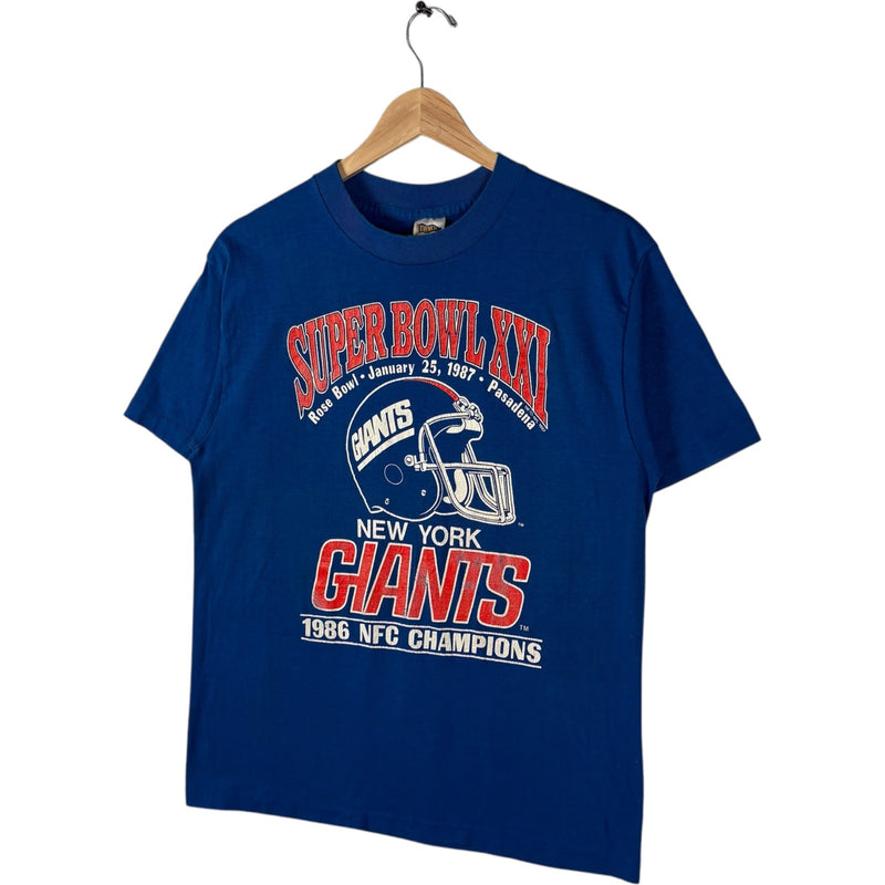 Vintage New York Giants NFC Champs Super Bowl 21 NFL Tee 1986