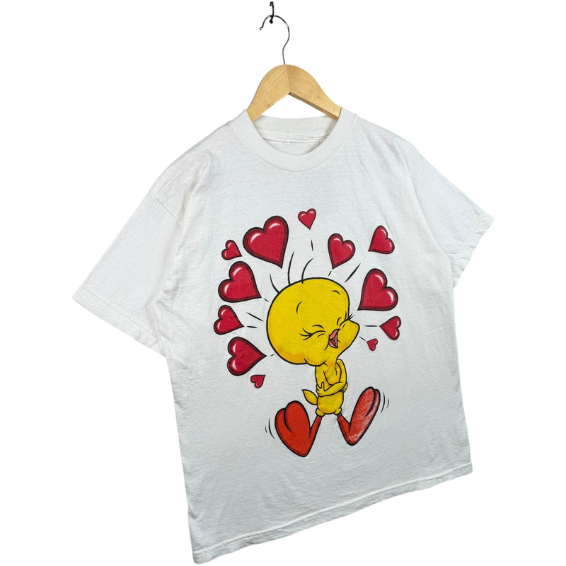 Vintage Looney Tunes Tweety Bird Hearts T-Shirt