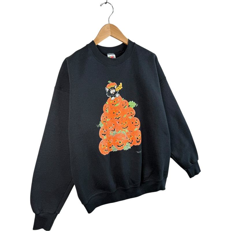 Vintage Halloween Jack-O’-Lantern Pumpkin Crewneck