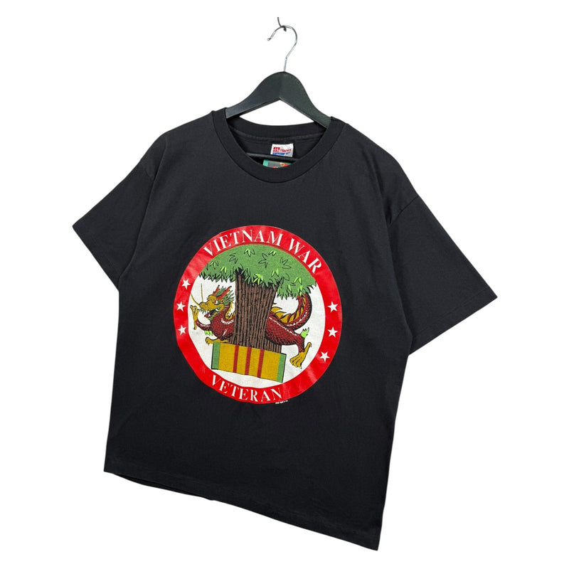 Vintage Vietnam War Dragon Graphic Veteran Short Sleeve T-Shirt