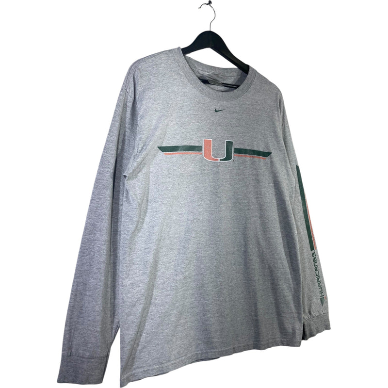 Vintage Nike Miami Hurricanes NCAA Long Sleeve