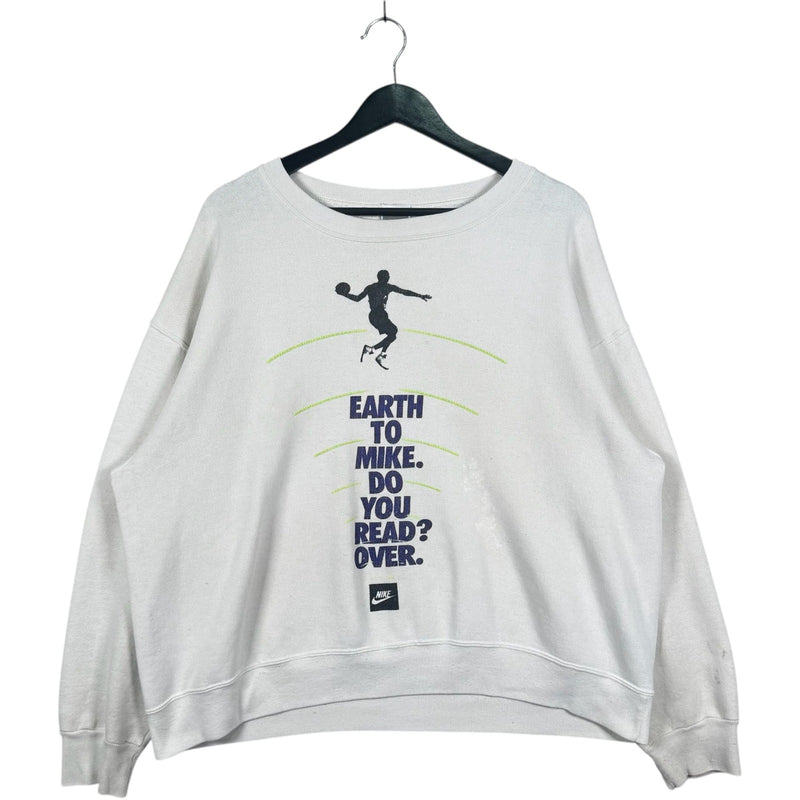 Vintage Nike "Earth to Micheal Jordan" Crewneck