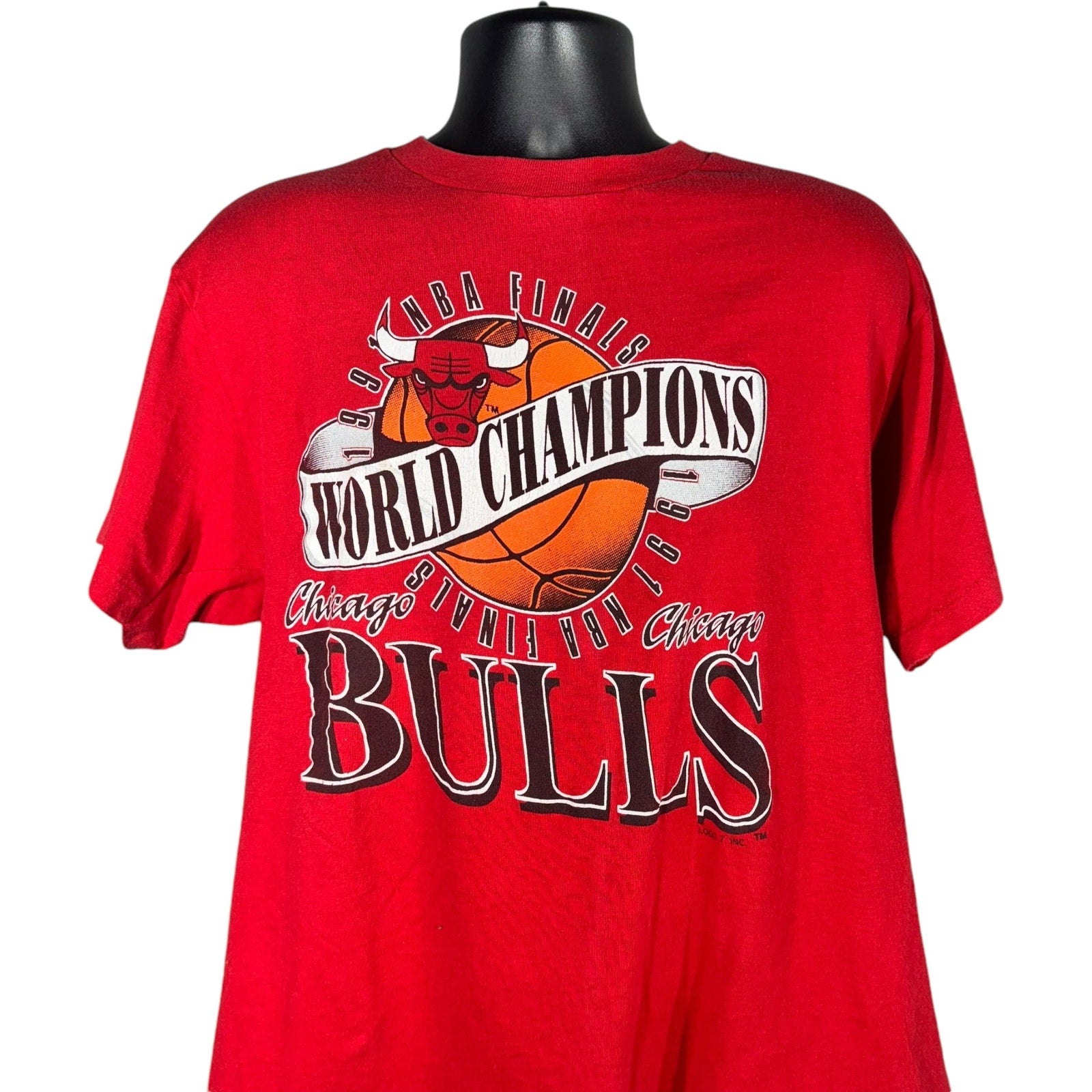 Vintage NBA Chicago Bulls World Champions Tee 1991