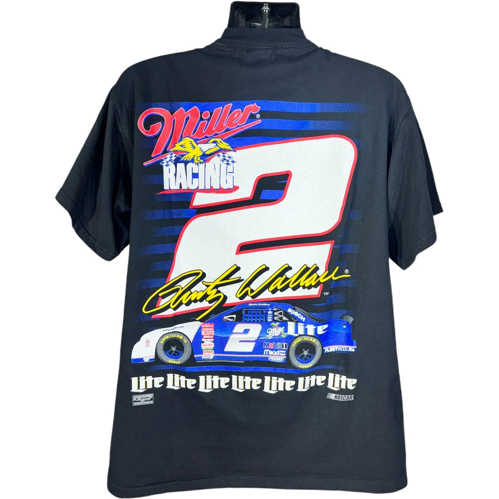 Vintage Rusty Wallace NASCAR AOP Tee