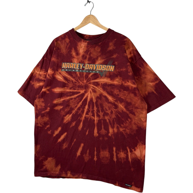 Vintage Harley Davidson Spellout Tie Dye Tee