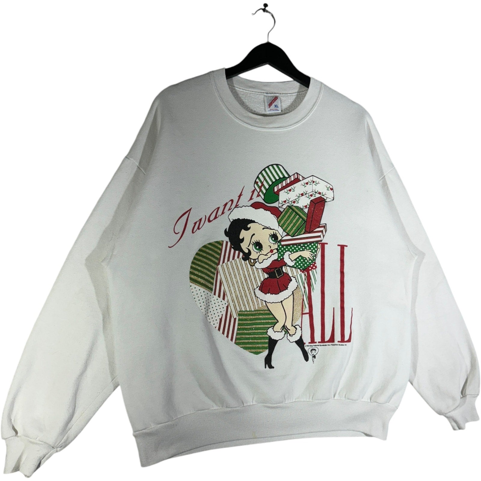 Vintage Betty Boop Christmas Shopping Crewneck