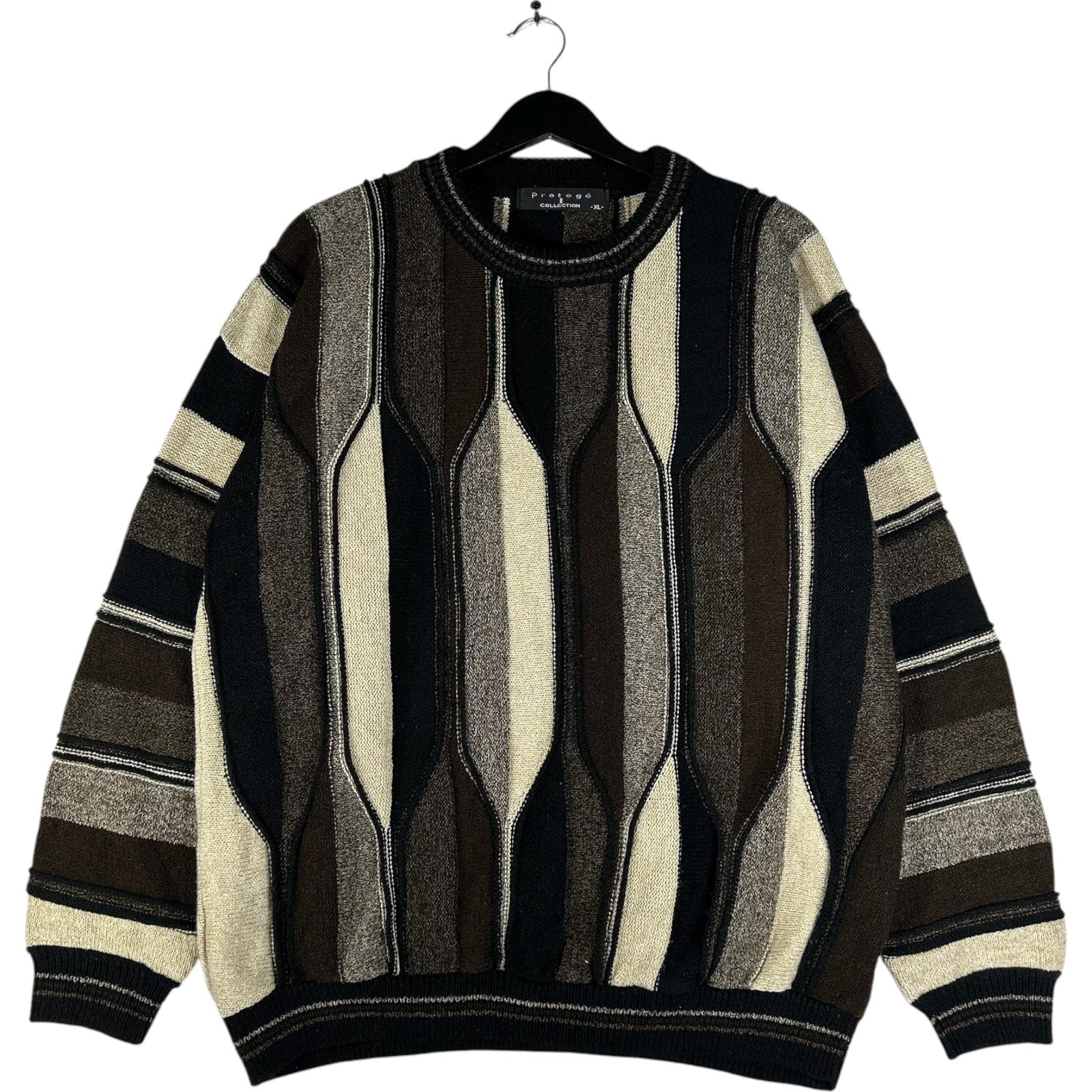 Vintage Protege Collection 3d Knit Sweater