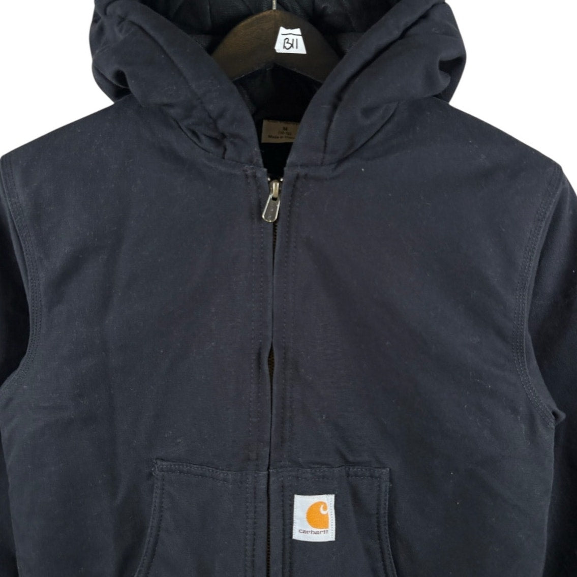 Vintage Youth Carhartt Active Jac Insulated Hoodie Full Zip Jacket