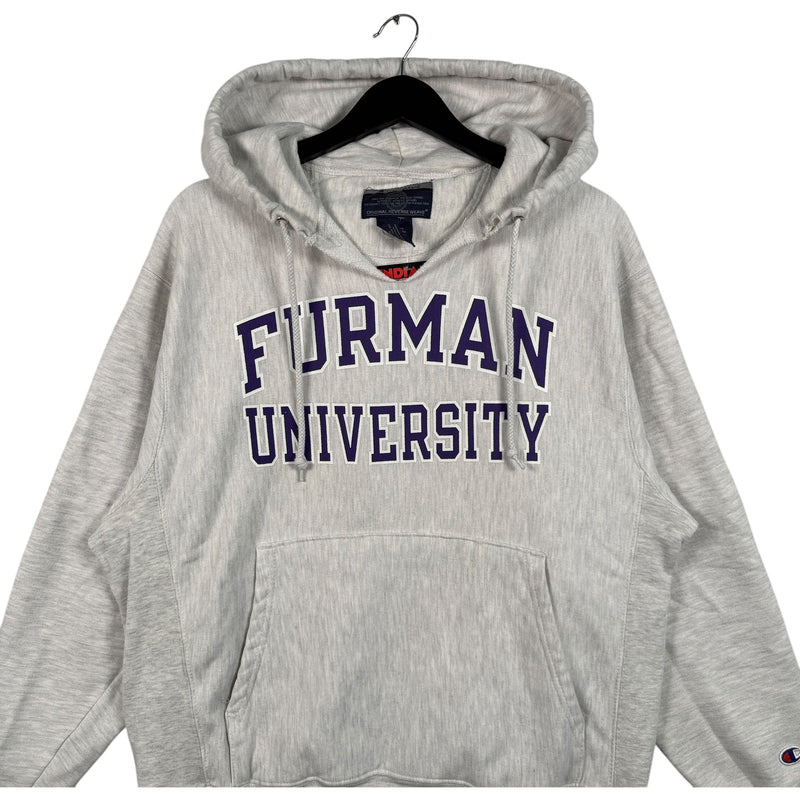 Vintage Champion Reverse Weave Furman University Hoodie