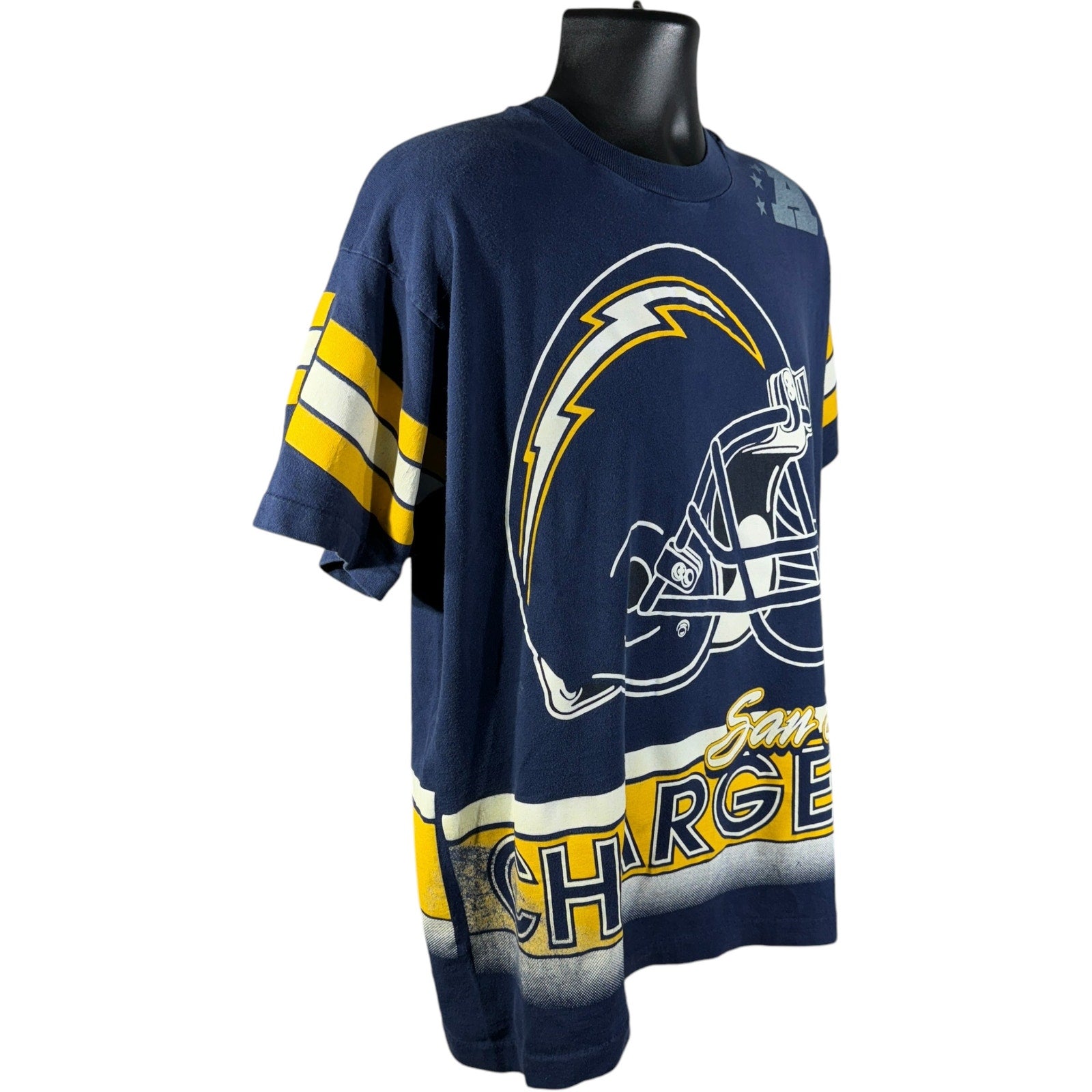 Vintage Salem Sportswear San Diego Chargers AOP Tee