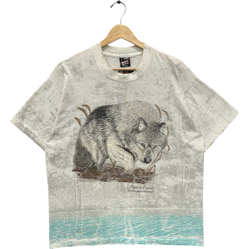 Vintage Pegnea Creek Campground Wolf Tee