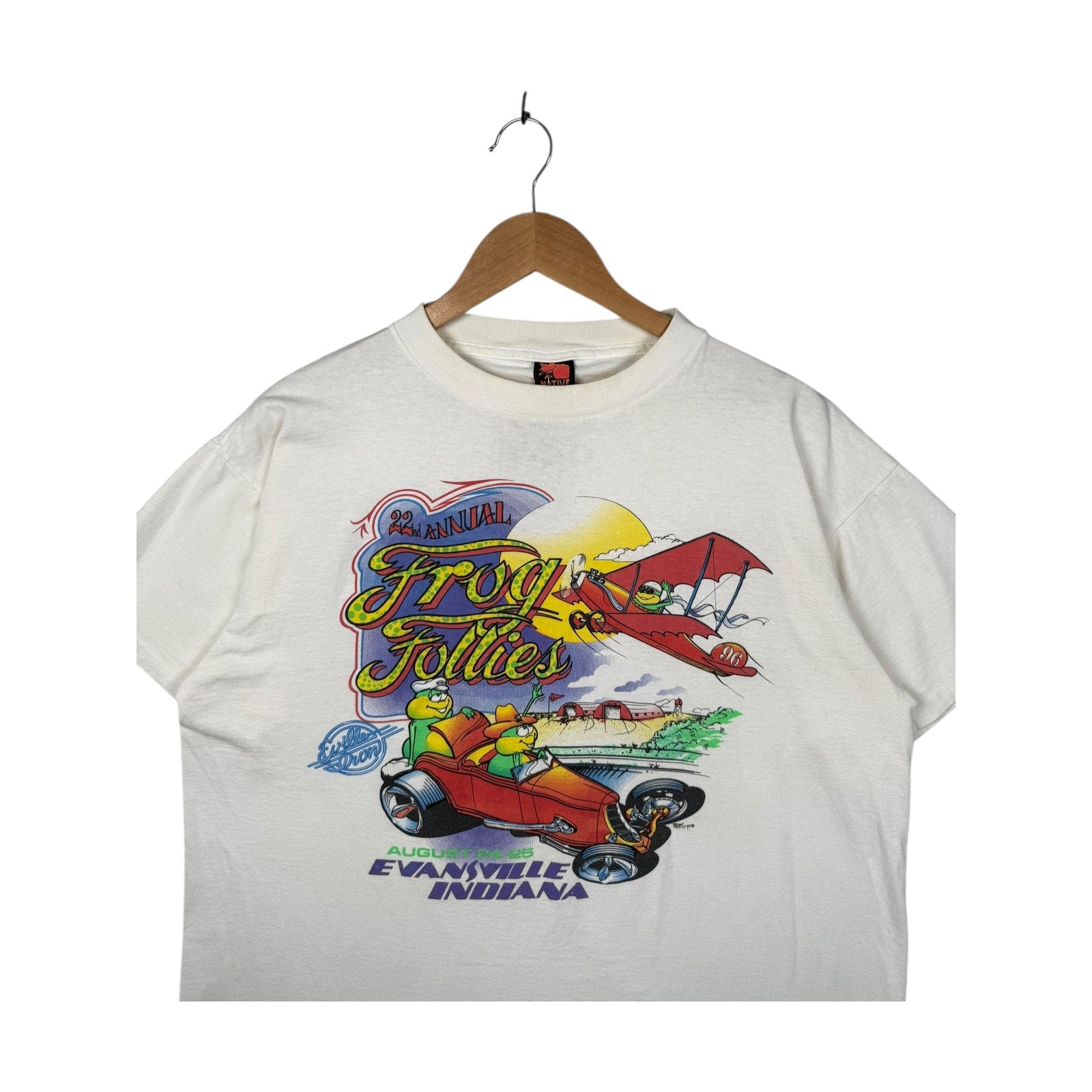 Vintage Frog Follies Hot Rod Car Show T-Shirt
