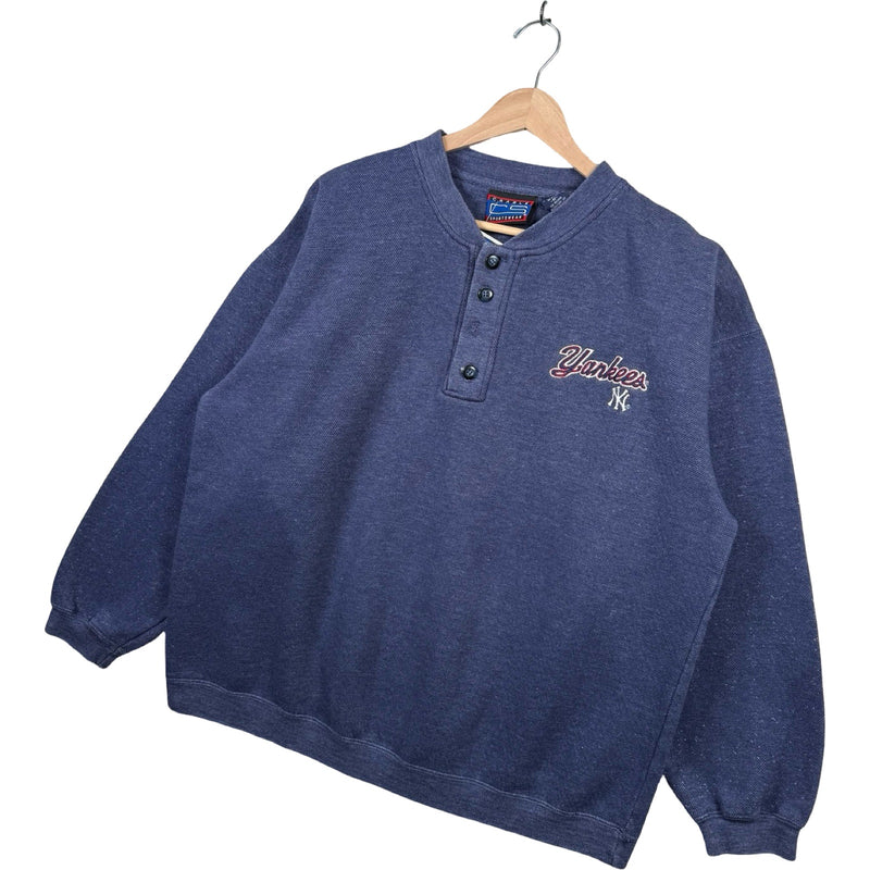 Vintage New York Yankees MLB Henley Crewneck