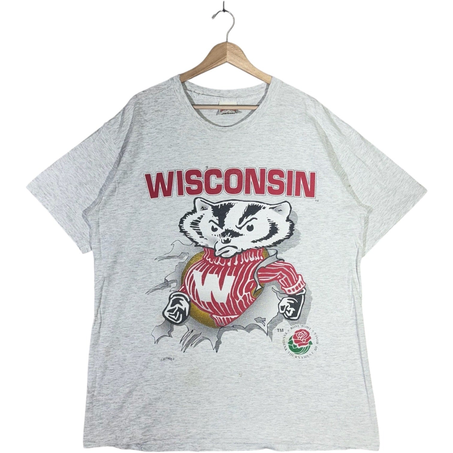 Vintage Wisconsin Badgers Break Through Tee