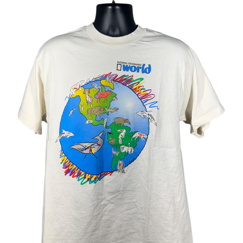 Vintage National Geographic Animals of the World Nature Tee