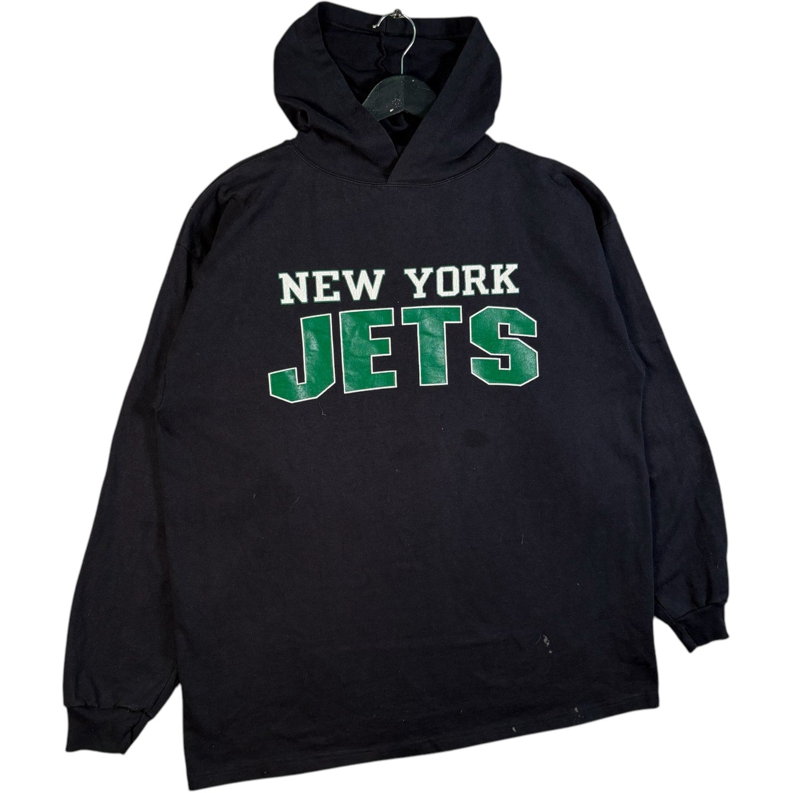 Vintage Champion New York Jets NFL Spellout Hoodie 90s