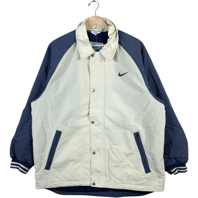 Vintage Nike Collared Mini Swoosh Logo Color Block Windbreaker